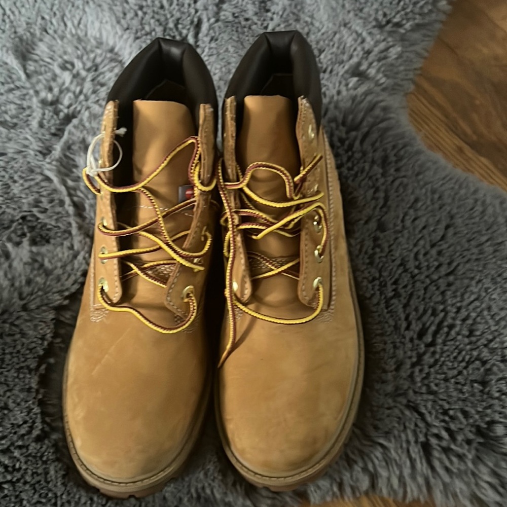 Timberlands worn twice.